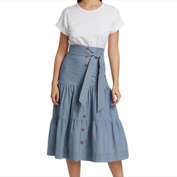 VERONICA BEARD Jeans Emmit dress Sz XL - Picture 2 of 4